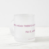 WhadayaはElyriaにコーヒーがか。か。ないことを意味しますか。か。 フロストグラスマグカップ (正面左)