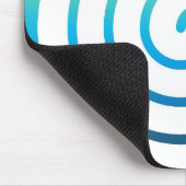 Whaite螺線形色の背景 マウスパッド (コーナー)