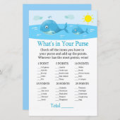 Whaleあなたの財布ゲームのベビーシャワーに何がある (正面/裏面)