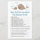 Whaleあなたはどのようにベビーシャワーゲームを知っている (正面)