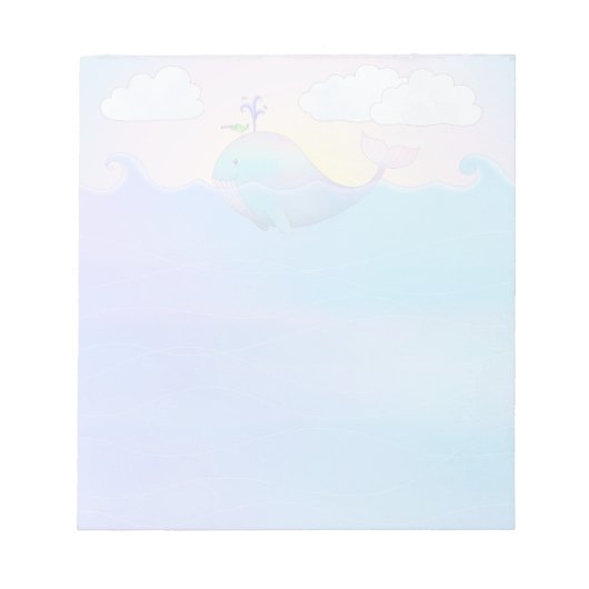 Whale - 5.5インチx 6インチメモ帳 ノートパッド (正面)