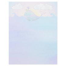 Whale - 8.5インチx 11インチひな形シート