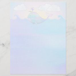 Whale - 8.5インチx 11インチひな形シート