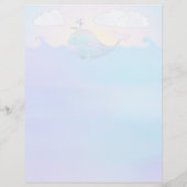 Whale - 8.5インチx 11インチひな形シート (裏面)