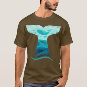 Whale ail in Waves Orca海 Tシャツ