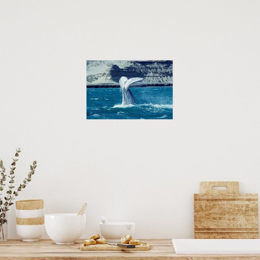 Whale calf tail - Argentina ポスター (キッチン)