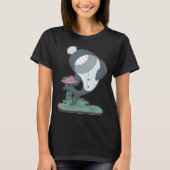 Whale Cook Chef hat Cooking Tシャツ (正面)