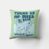 Whale Dog funny creature クッション (裏面)