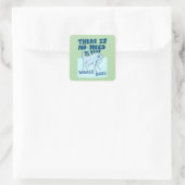 Whale Dog funny creature スクエアシール (バッグ)