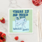 Whale Dog funny creature スタンダードランチョンナプキン (インサイチュ)