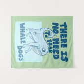 Whale Dog funny creature タペストリー (正面(横))