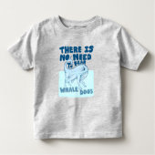 Whale Dog funny creature トドラーTシャツ (正面)