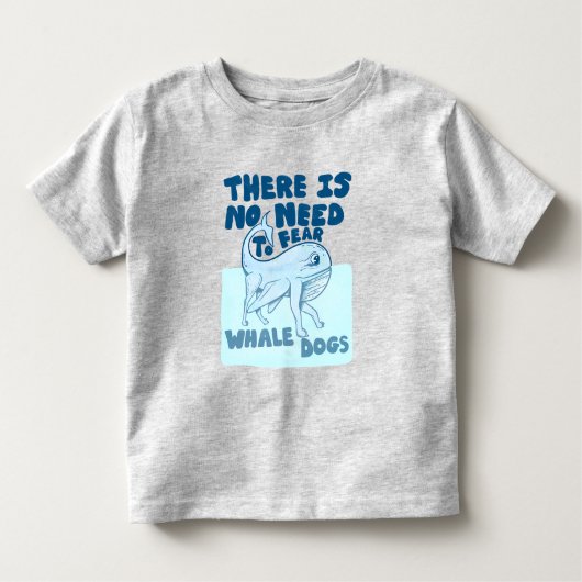 Whale Dog funny creature トドラーTシャツ (正面)