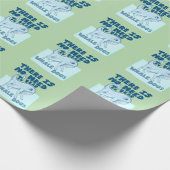 Whale Dog funny creature ラッピングペーパー (角)