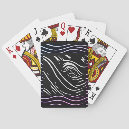 Whale eye playing cards トランプ (裏面)