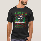 Whale Fish  Xmas Tree Ugly Santa Whale Christmas Tシャツ (正面)