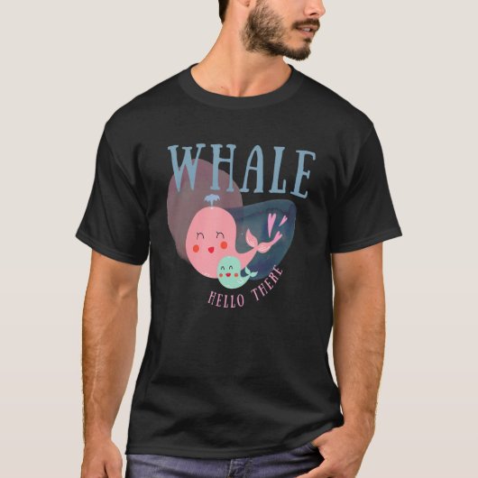 Whale Hello There Marine Mnihond 1 Tシャツ (正面)