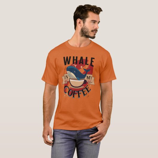 Whale In My Coffee friend Tシャツ (正面フル)