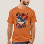 Whale In My Coffee friend Tシャツ (正面)