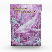 Whale in Wonderland Underwater Art フォトブロック (正面)
