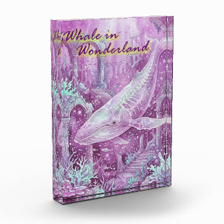 Whale in Wonderland Underwater Art フォトブロック