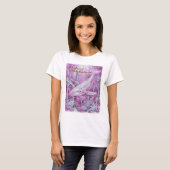 Whale in Wonderland Underwater Art Tシャツ (正面フル)