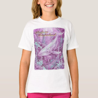Whale in Wonderland Underwater Art Tシャツ