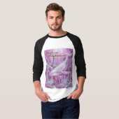 Whale in Wonderland Underwater Art Tシャツ (正面フル)