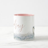 Whale Minimalist Name Coffee Mug マグカップ (中央)