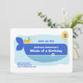 Whale of a Birthday Party 招待状 (スタンド正面)