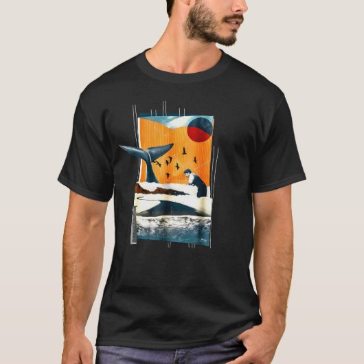 Whale of a Dreamscape Tee -ファンタジーに浮く Tシャツ (正面)