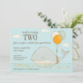 Whale of a Good Time 2nd Birthday 航海のテーマ 招待状 (スタンド正面)