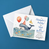 Whale of a Good Time Boy's誕生日 招待状