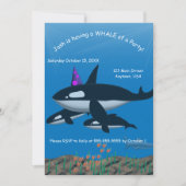Whale of a Party 招待状 (正面)