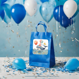 Whale of a Time Boys誕生日ありがとう スクエアシール