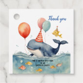 Whale of a Time Boys誕生日ありがとう フェイバータグ (正面)