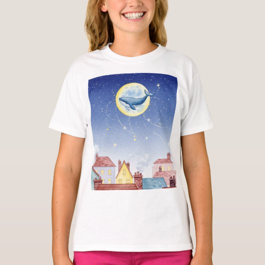 Whale on the Moon Tシャツ (正面)