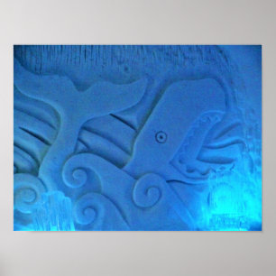Whale Room at Hotel de Glace，ケベック，カナダ ポスター