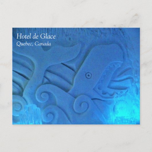 Whale Room at Hotel de Glace，ケベック，カナダ ポストカード (正面)