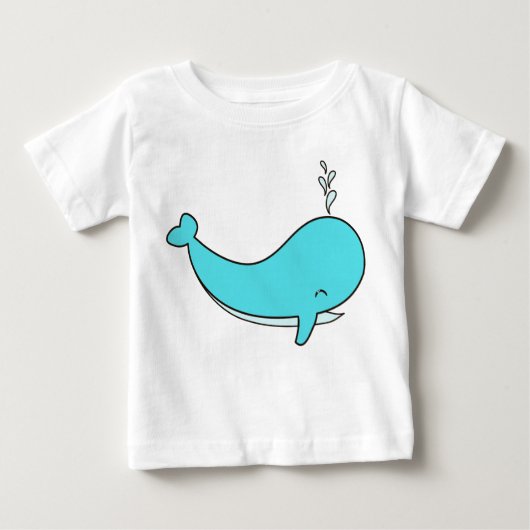 Whale, Sea, Water ベビーTシャツ (正面)
