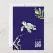 Whale Sea You Soon Baby Shower Invitation 招待状 (裏面)