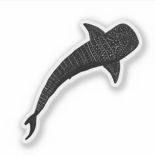 Whale Shark Black & White シール (正面)
