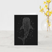 Whale Shark Constellation Marine Life For Animal L カード (黄色い花)