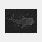 Whale Shark Constellation Marine Life For Animal L フリースブランケット (正面(横))