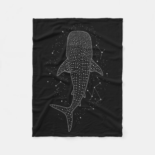 Whale Shark Constellation Marine Life For Animal L フリースブランケット (正面)