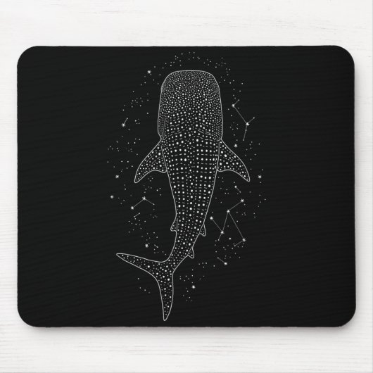 Whale Shark Constellation Marine Life For Animal L マウスパッド (正面)