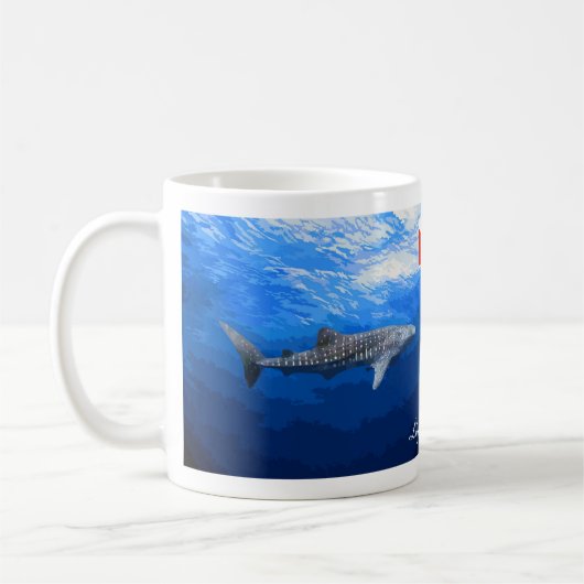 Whale Shark Mug コーヒーマグカップ (左)