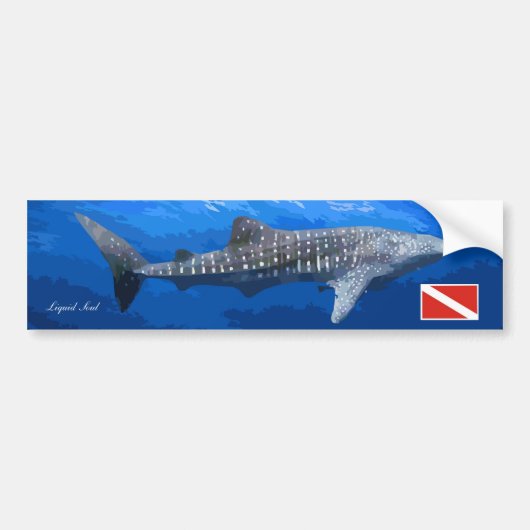 Whale Shark Sticker バンパーステッカー (正面)