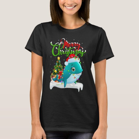 Whale Shark   Xmas Decorations Whale Shark Christm Tシャツ (正面)