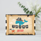 Whale Starfish Matey Thank海賊大尉 サンキューカード (スタンド正面)